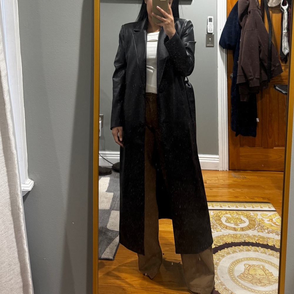 Zara Women's Black Trench Coat - Picture 6 of 7